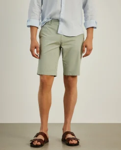 Calções bermuda em algodão