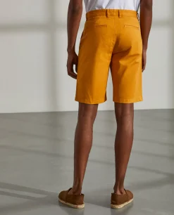 Calções chino para homem de algodão stretch