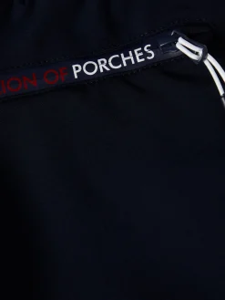 Calções de malha com riscas em contraste