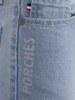 Calções denim com estampado