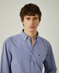 Camisa aos quadrados regular fit