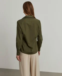 Camisa clássica cintada