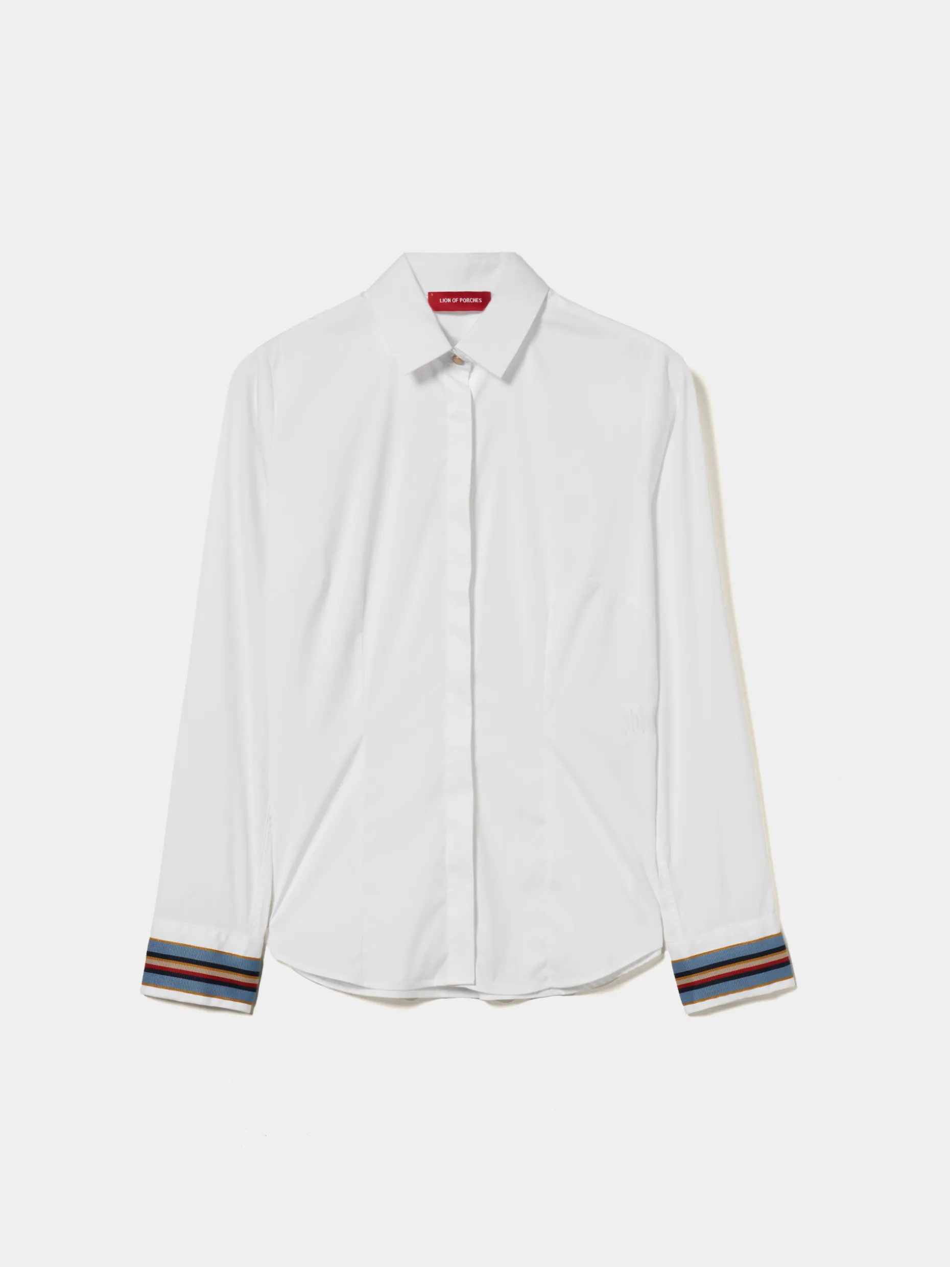 Camisa clássica com riscas nos punhos