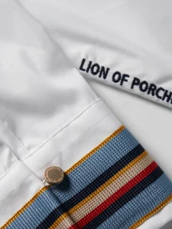 Camisa clássica com riscas nos punhos