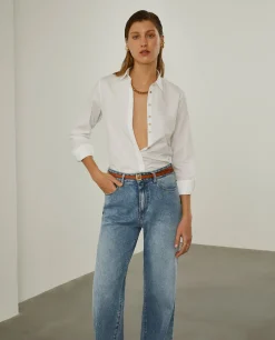 Camisa clássica em algodão