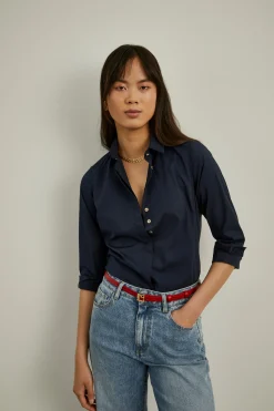 Camisa clássica em algodão