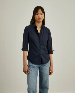 Camisa clássica em algodão