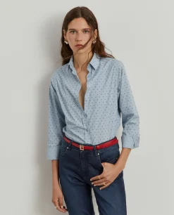 Camisa clássica micro padrão leões