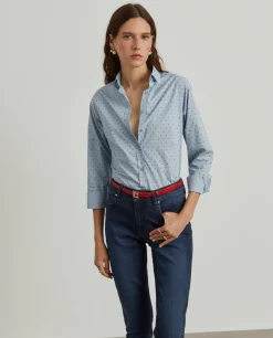 Camisa clássica micro padrão leões