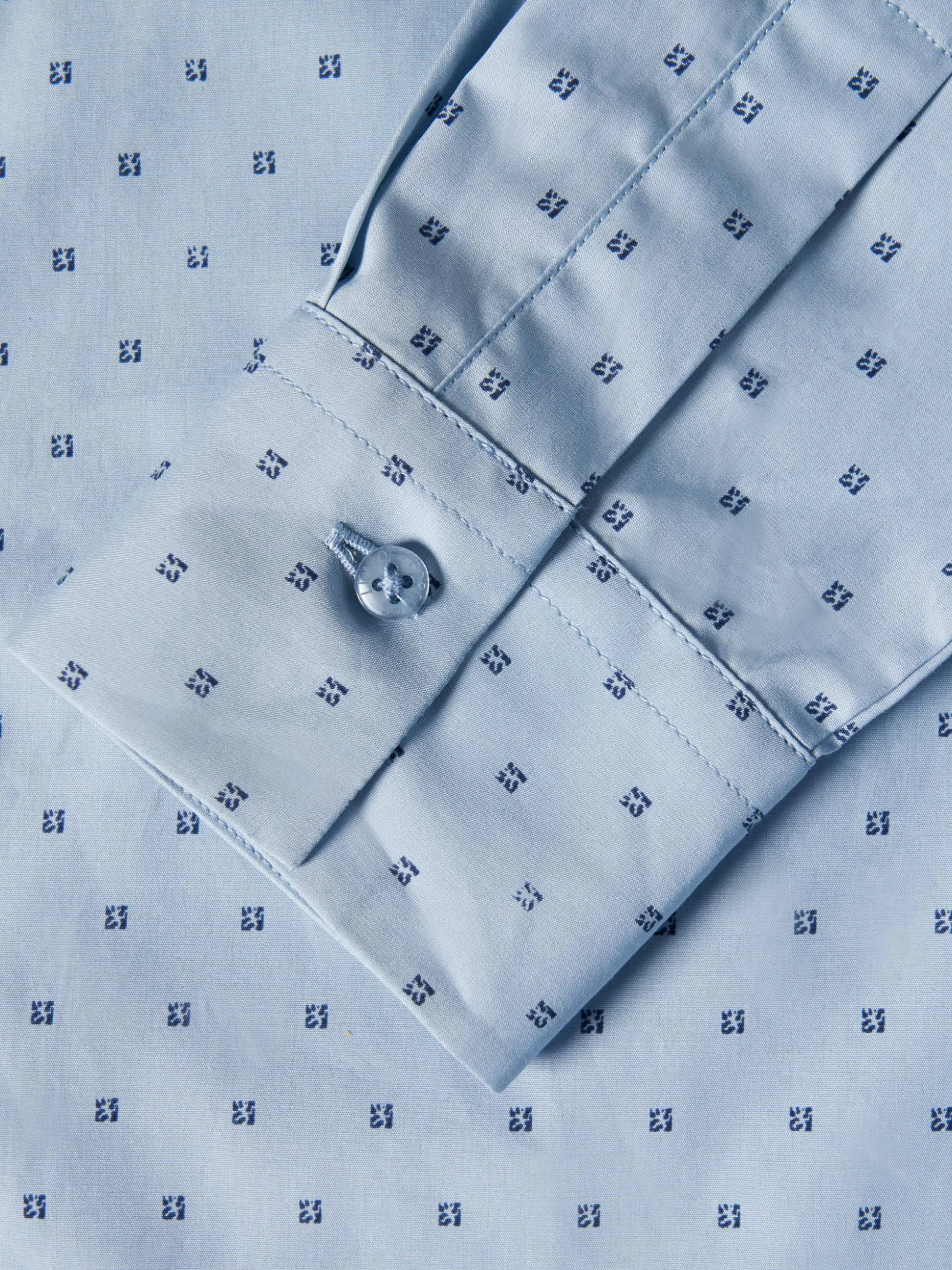 Camisa clássica micro padrão leões