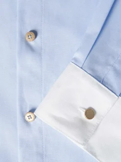 Camisa de algodão color block