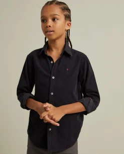 Camisa de bombazine em algodão