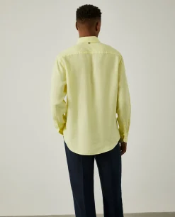 Camisa de linho slim fit