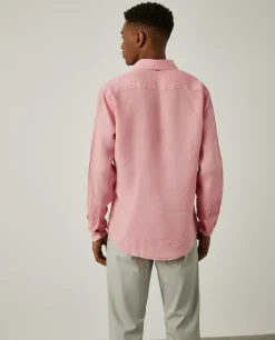 Camisa de linho slim fit