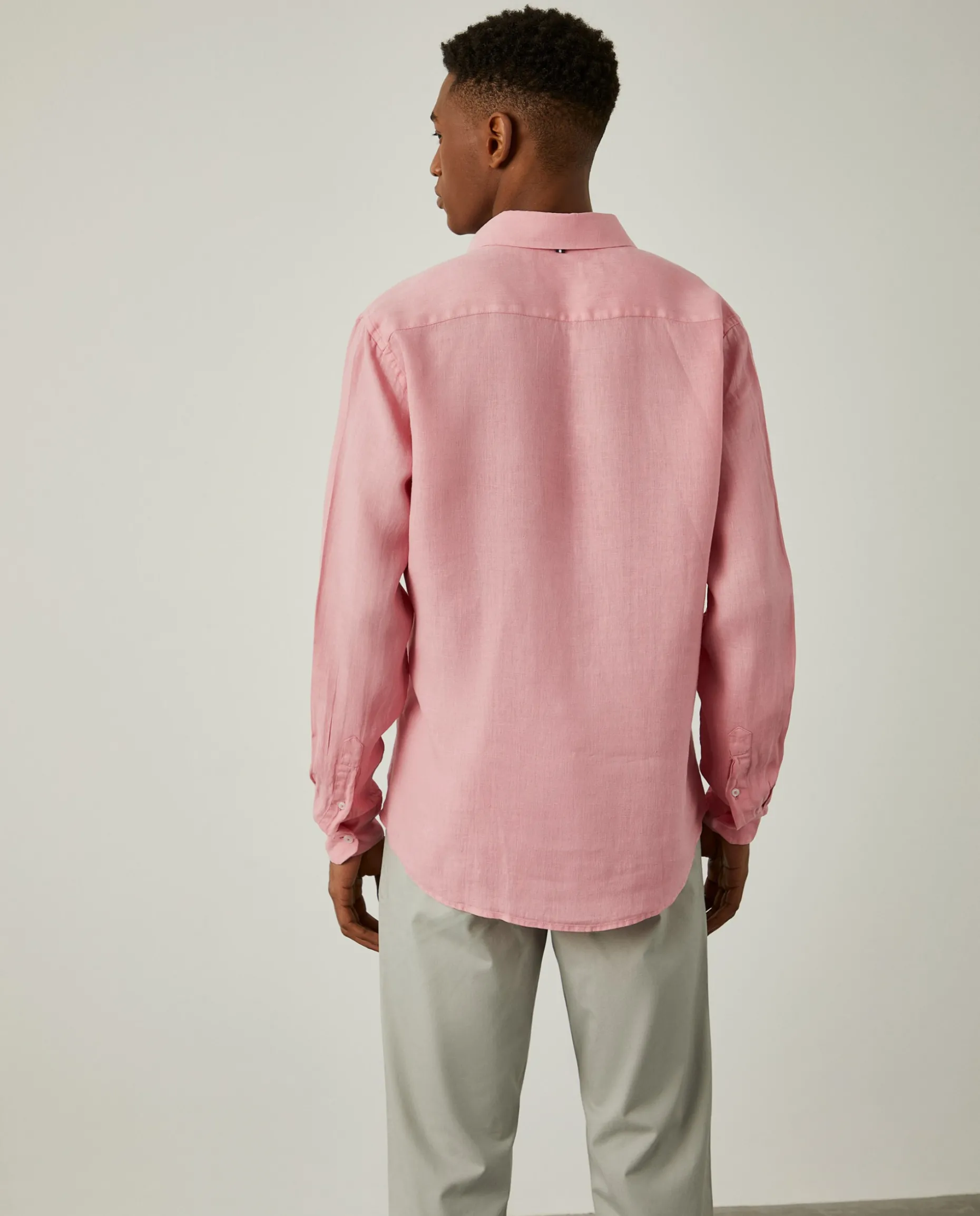 Camisa de linho slim fit