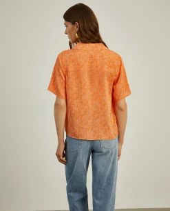 Camisa de manga curta com micro padrão