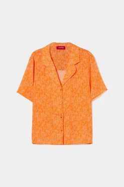 Camisa de manga curta com micro padrão