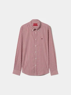 Camisa de riscas slim fit