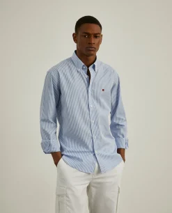 Camisa de riscas slim fit