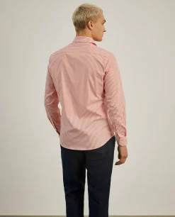 Camisa de riscas slim fit