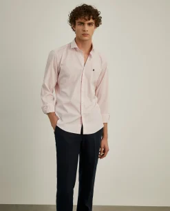 Camisa de riscas slim fit