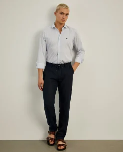 Camisa de riscas slim fit