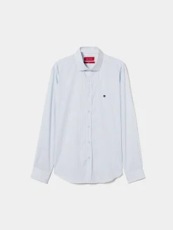 Camisa de riscas slim fit