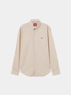 Camisa de riscas slim fit