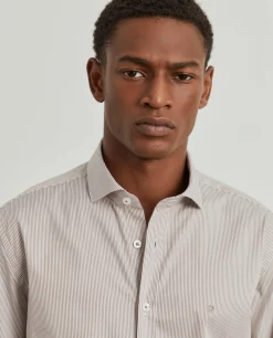 Camisa de riscas slim fit