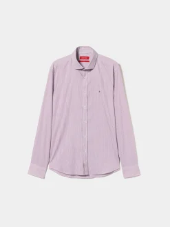 Camisa de riscas slim fit