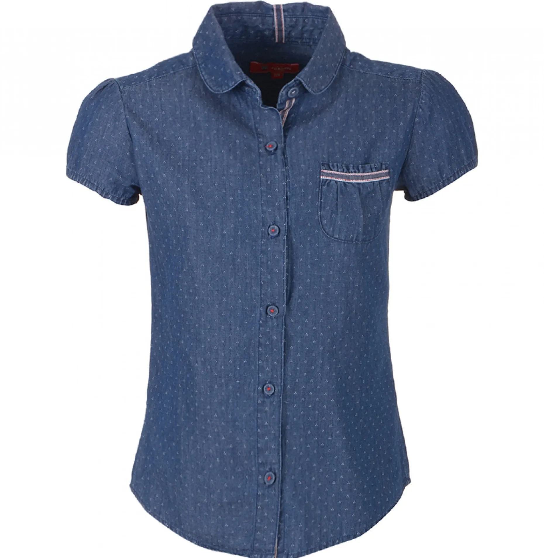 Camisa Denim com Bolso