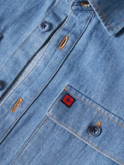 Camisa denim manga comprida