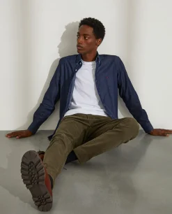 Camisa denim slim fit