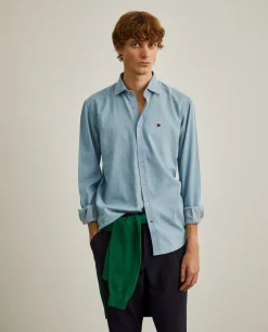 Camisa denim slim fit