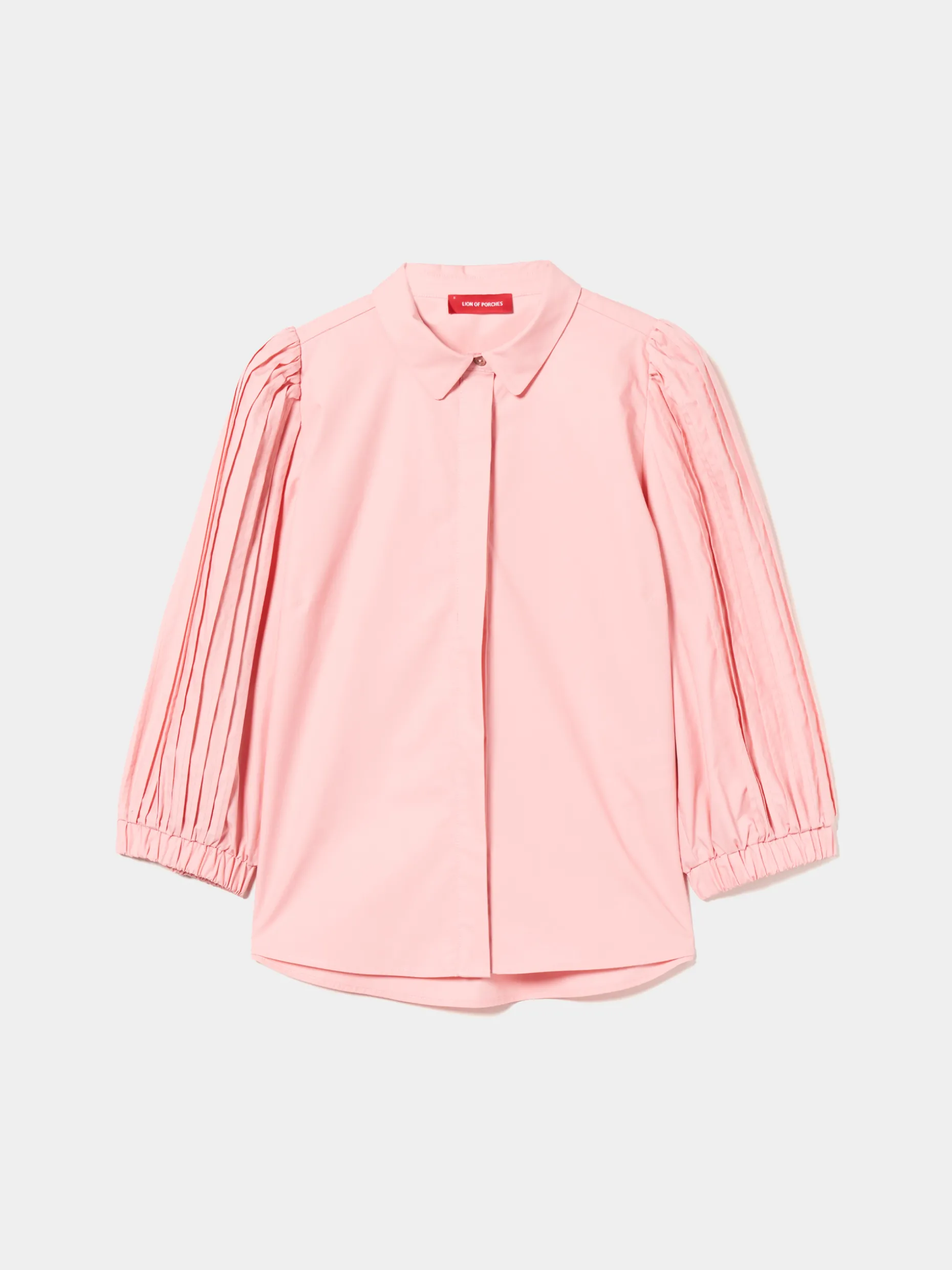 Camisa manga abalonada com nervuras