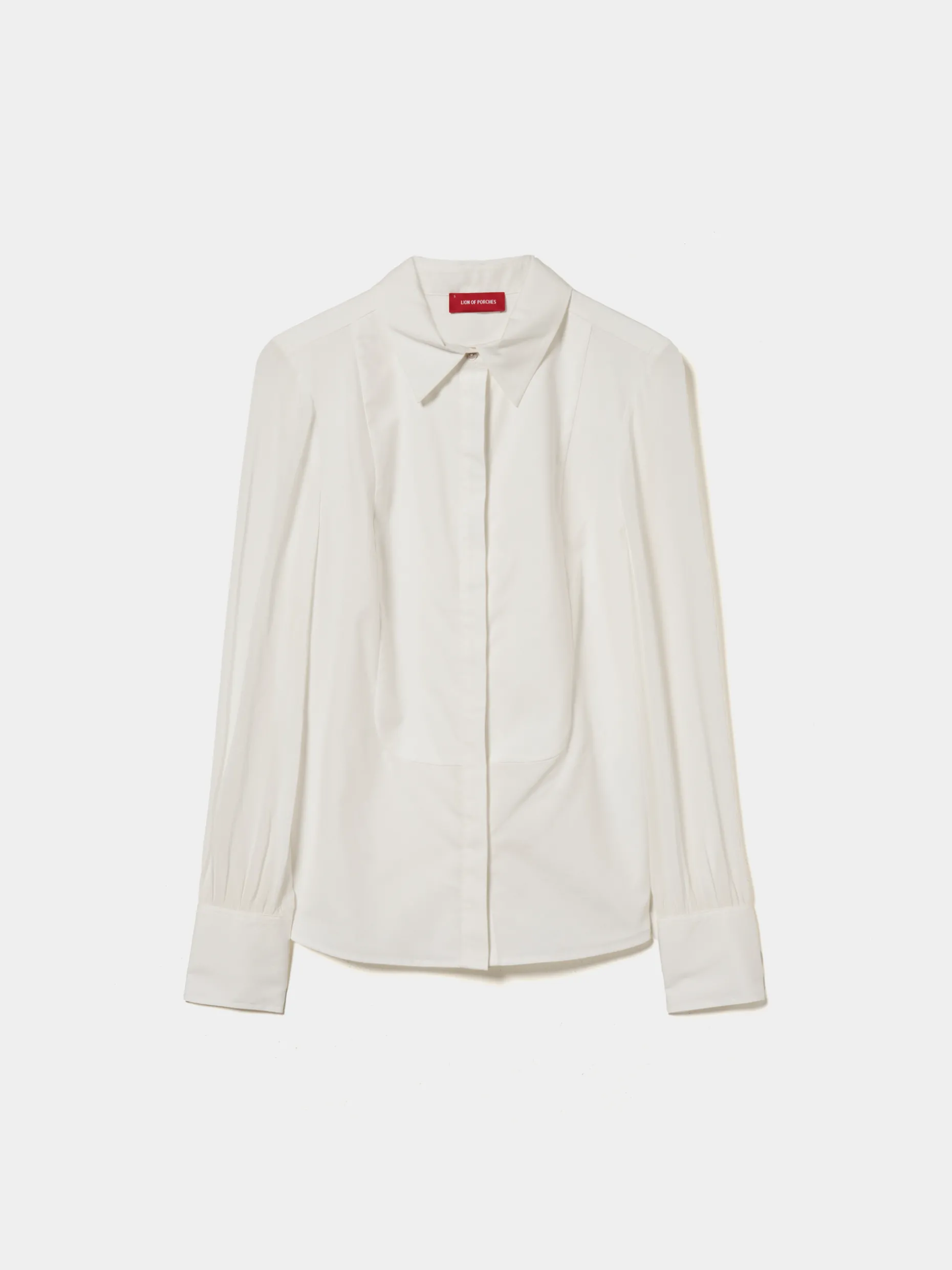 Camisa mangas transparentes em liocel e algodão