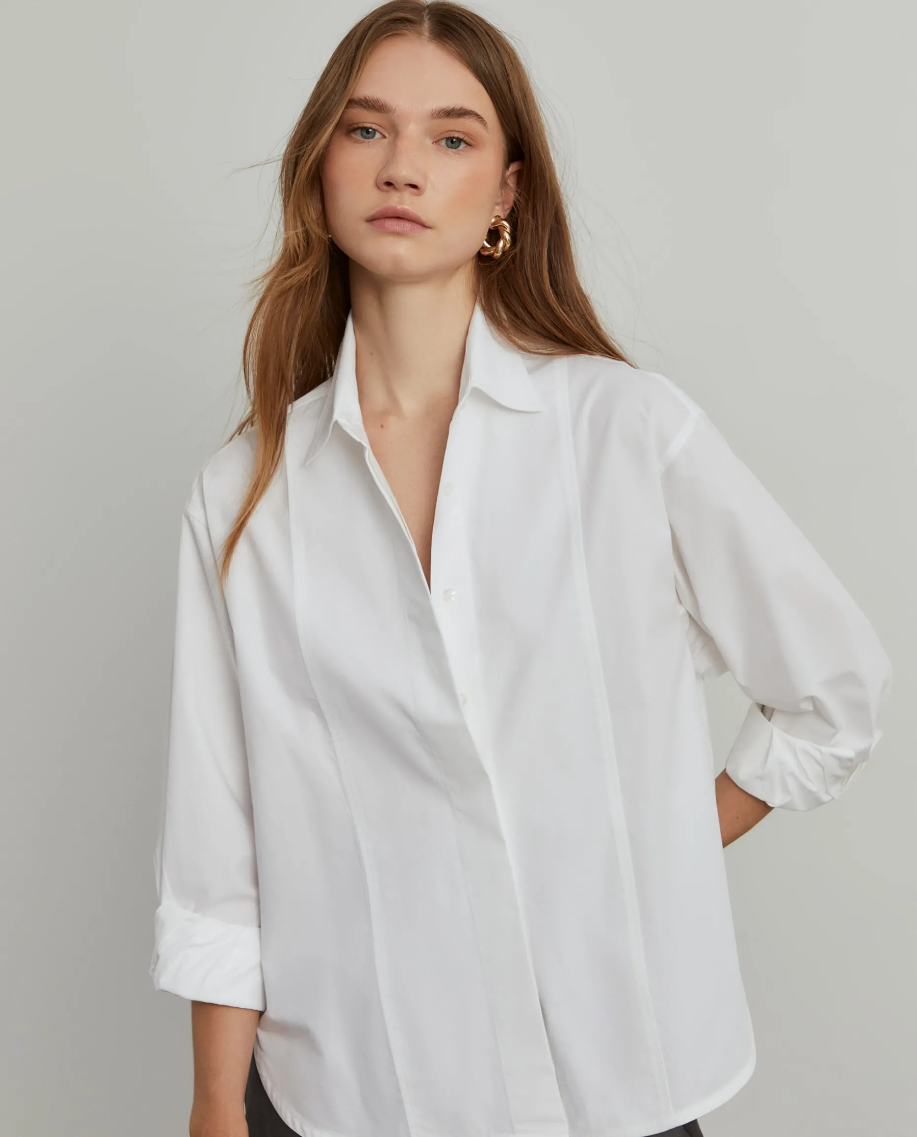 Camisa oversize de algodão