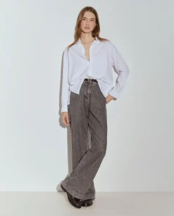 Camisa oversize em popeline