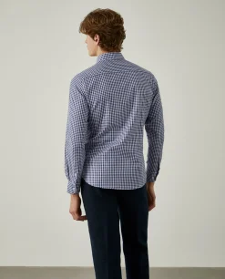 Camisa oxford aos quadrados slim fit