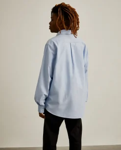 Camisa oxford com borboletas no bolso Lion x Killa