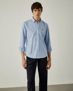 Camisa oxford slim fit