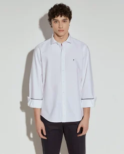 Camisa oxford slim fit