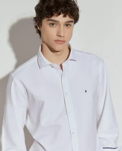 Camisa oxford slim fit