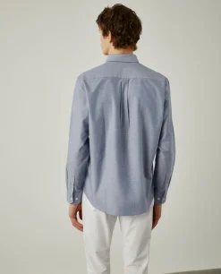 Camisa oxforf lisa regular fit
