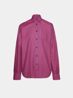 Camisa regular fit aos quadrados