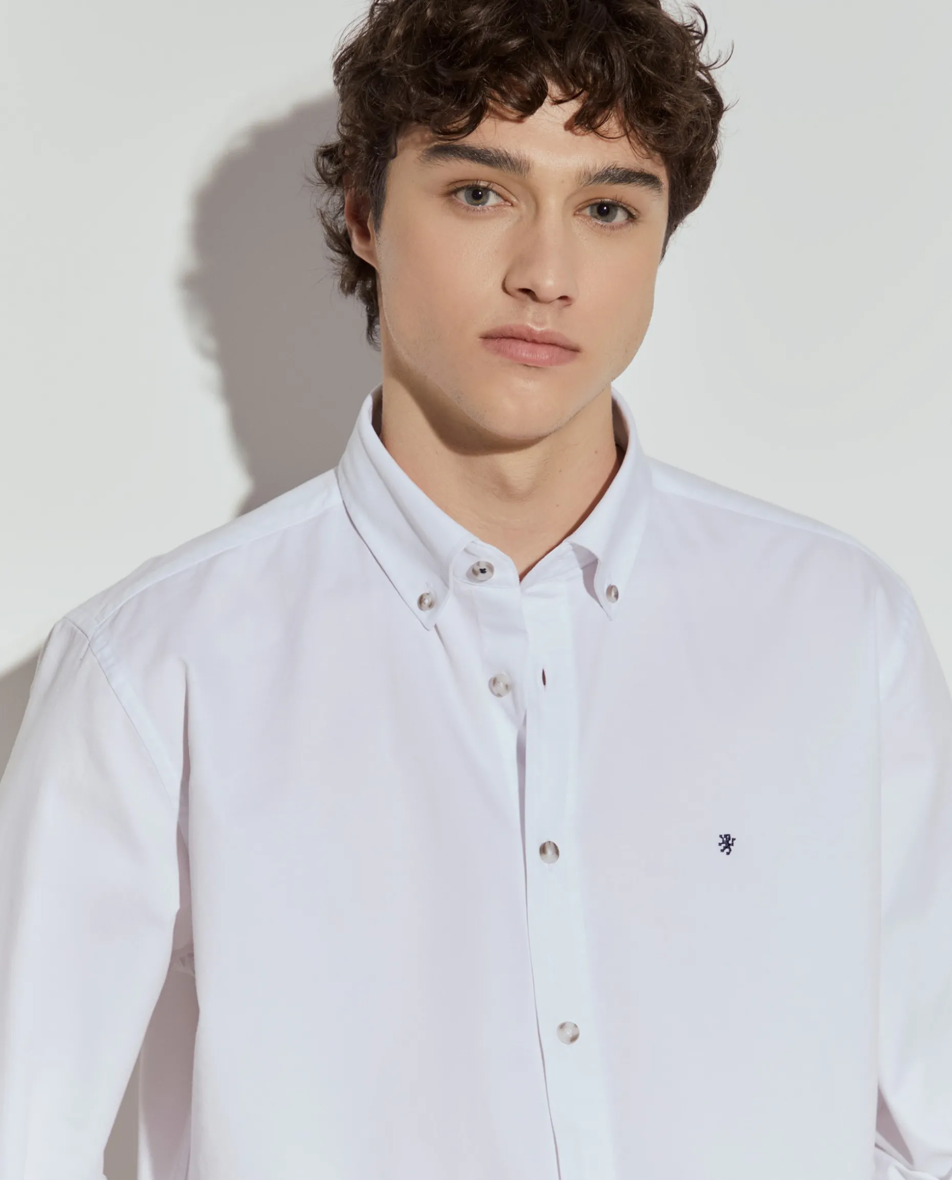 Camisa regular fit de algodão