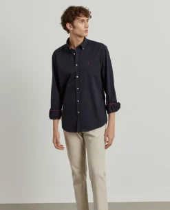 Camisa regular fit de algodão