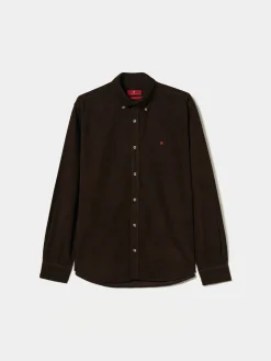 Camisa regular fit de bombazine