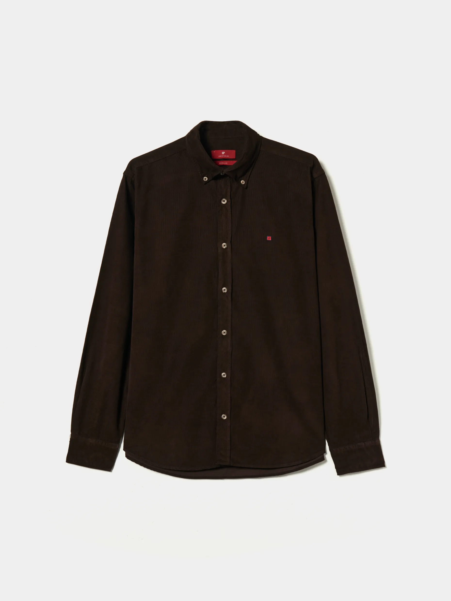 Camisa regular fit de bombazine