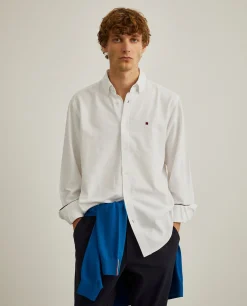 Camisa regular fit em algodão